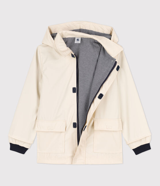 KLASSISCHE KINDER-REGENJACKE AUS RECYCELTEM MATERIAL naturfarben AVALANCHE