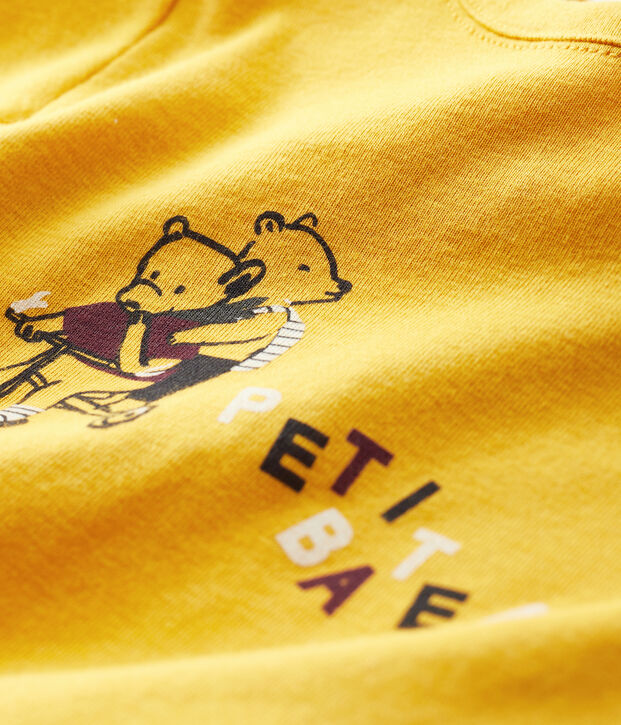Baby-T-Shirt f&uuml;r Jungen gelb