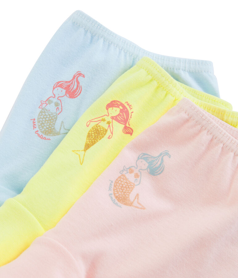 3er-Set Shortys f&uuml;r kleine M&auml;dchen vielfarbig