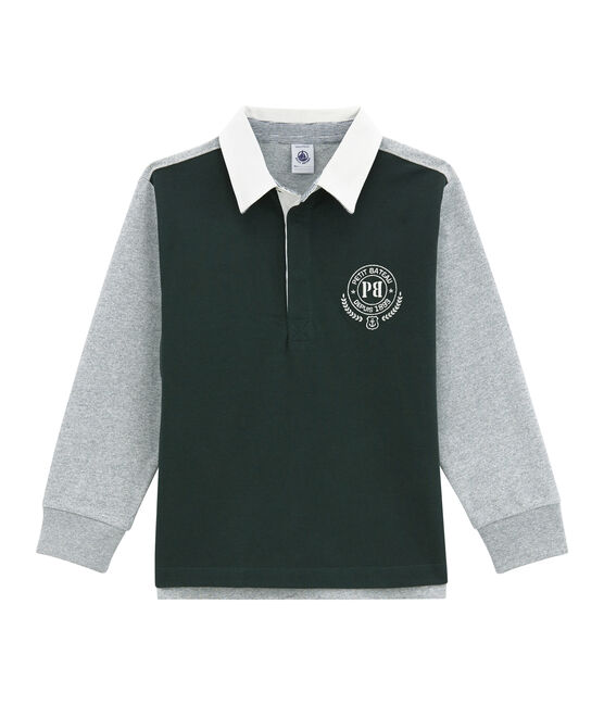 Jungen Polohemd im klassischen Stil grün SHERWOOD/weiss MULTICO