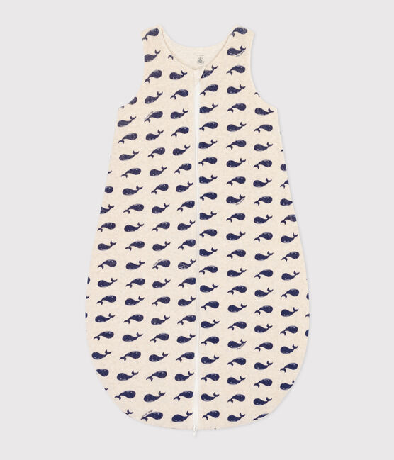 Baby-Schlafsack aus Nicki mit Walen TOG 3 beige MONTELIMAR/blau MEDIEVAL