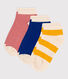 3er-Set gestreifte Kindersocken aus Baumwolle