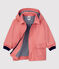 KLASSISCHE BABY-REGENJACKE AUS RECYCELTEM MATERIAL rosa PAPAYE