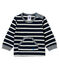 Langärmeliges Baby-T-Shirt für Jungen blau SMOKING/weiss MARSHMALLOW