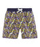 Bedruckte Strandshorts Kinder Jungen weiss MARSHMALLOW/weiss MULTICO