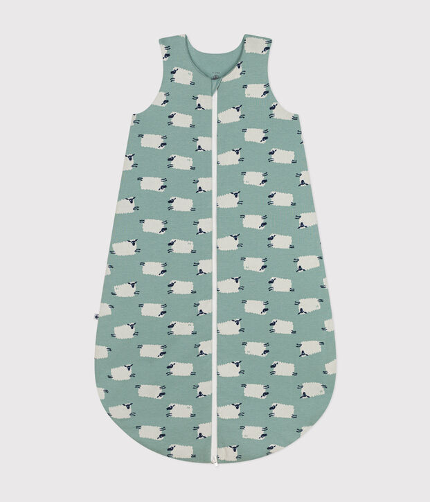 Baby-Schlafsack aus Baumwolle TOG-Wert-Wert 2,5 gr&uuml;n/vielfarbig