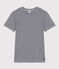 Kurzärmeliges Damen-T-Shirt "L'Iconique" aus gestreiftem Rippstrick blau SMOKING/weiss MARSHMALLOW