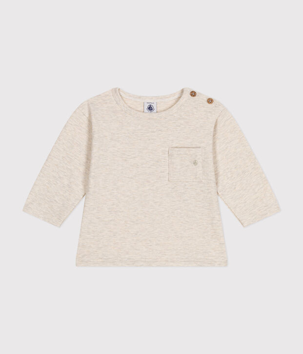 Lang&auml;rmeliges Baby T-Shirt aus feinem Jersey MONTELIMAR CHINE