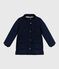 Kinder-Parka halblang und einfarbig blau SMOKING
