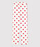 Damenhose aus BIO-Baumwolle weiss MARSHMALLOW/rot TERKUIT