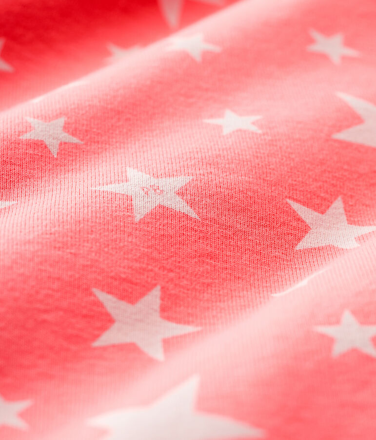 Baby-Schlafsack aus Baumwolle mit Sternen-Motiv orange/weiss