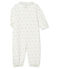 Kombi-Overall aus Doppeljersey für Babys weiss MARSHMALLOW/weiss MULTICO