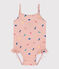 Baby-Badeanzug aus recyceltem Material rosa SALINE/weiss MULTICO