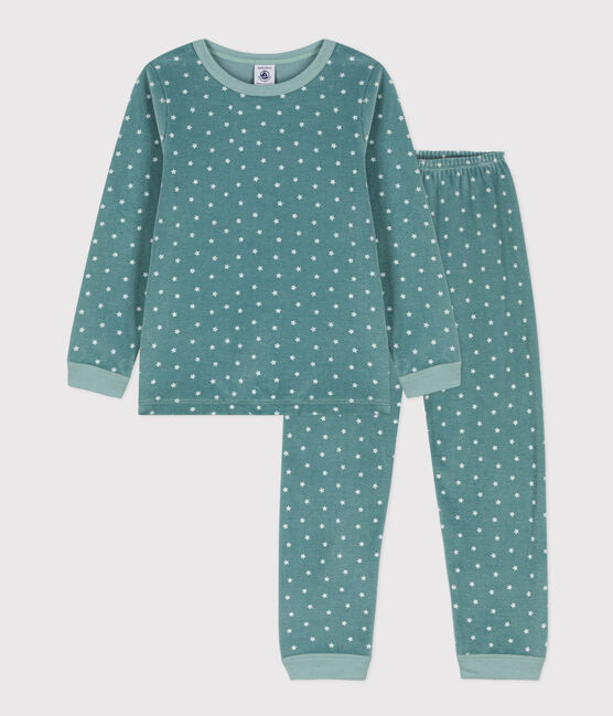 Kinderpyjama aus Nicki mit Sternenmotiv blau BRUT/weiss MARSHMALLOW