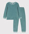 Kinderpyjama aus Nicki mit Sternenmotiv blau BRUT/weiss MARSHMALLOW