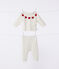 2-teiliges Baby-Strickset rot MARSHMALLOW/weiss CORRIDA