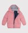 Einfarbige Kinder-Winterjacke rosa