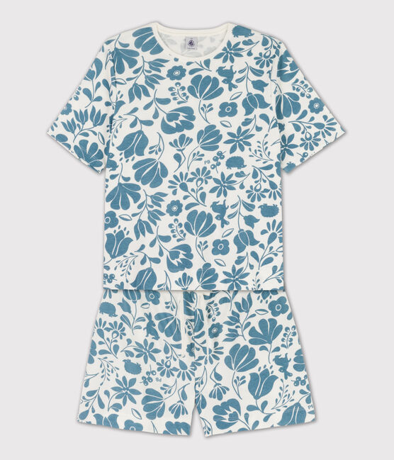 Pyjama aus Baumwolle für Damen weiss MARSHMALLOW/ ROVER