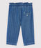 Baby-Hose aus hellem Denim mit Polka-Dot-Muster Mädchen blau DENIM CLAIR