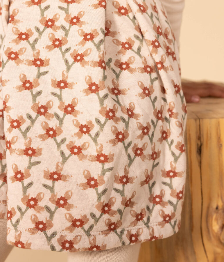 Lang&auml;rmeliges Kinderkleid mit Printmotiv f&uuml;r M&auml;dchen naturfarben/vielfarbig