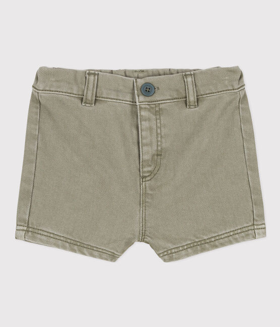 Baby-Shorts aus Denim grün MARECAGE