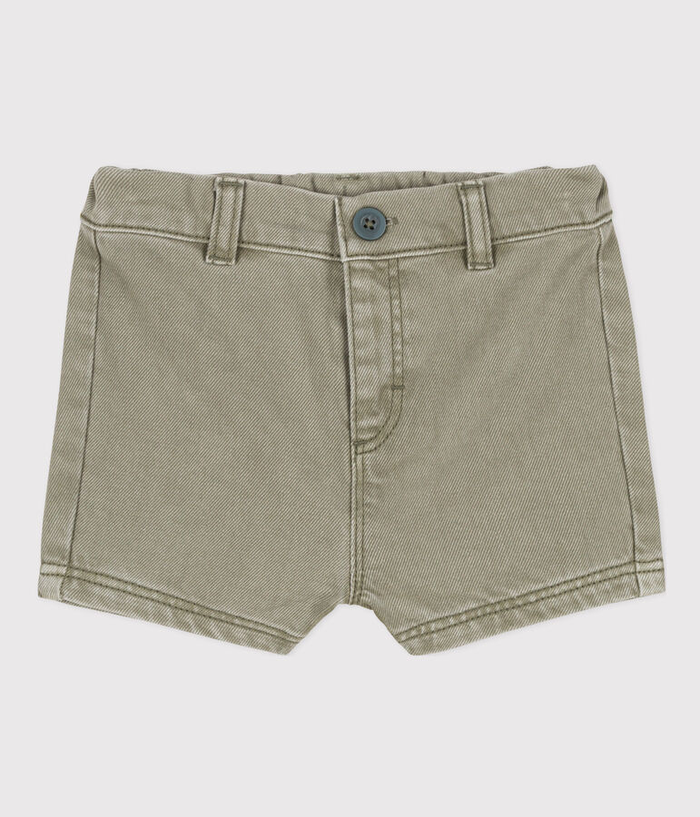 Baby-Shorts aus Denim gr&uuml;n
