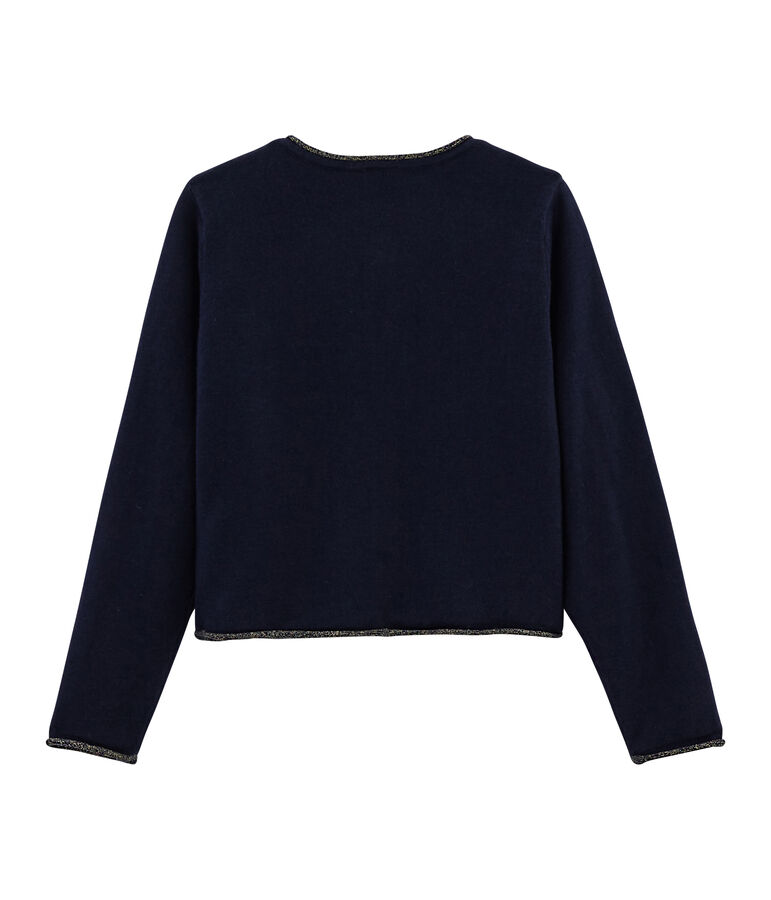 Strick-Cardigan f&uuml;r M&auml;dchen blau