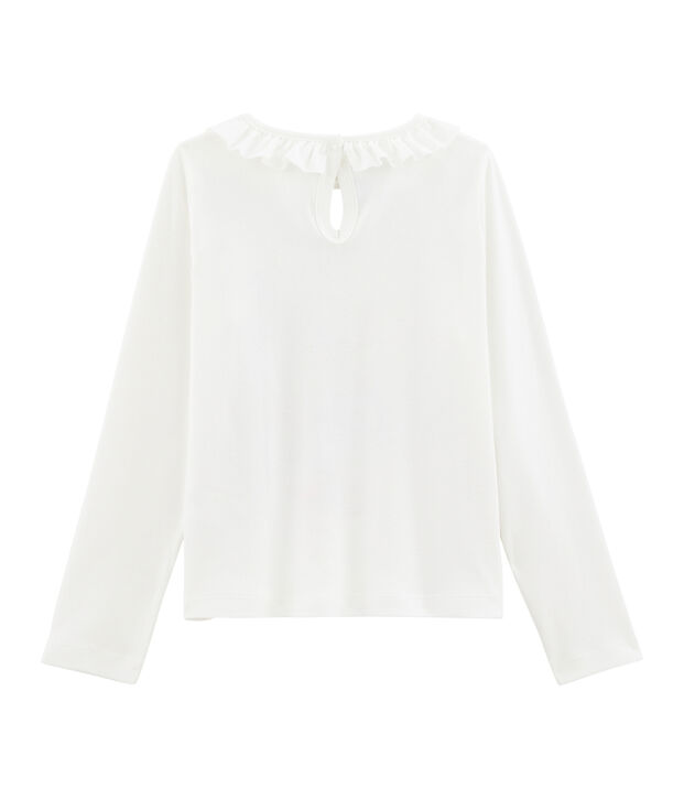 Kinder-T-Shirt f&uuml;r M&auml;dchen weiss