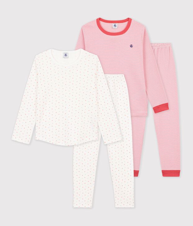Set Kinder-Pyjamas aus bedruckter Baumwolle vielfarbig