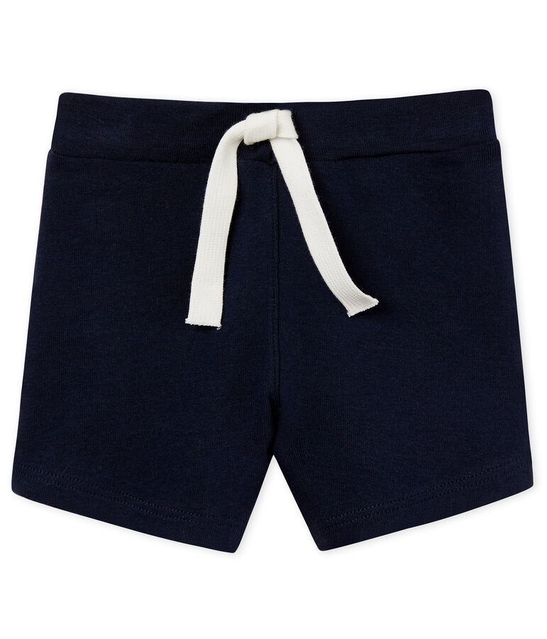 Einfarbiges baby-short jungen blau