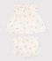 2-teiliges Baby-Set aus Baumwolle, Bluse und Bloomer mit Blumenmuster MILK/ MULTICO