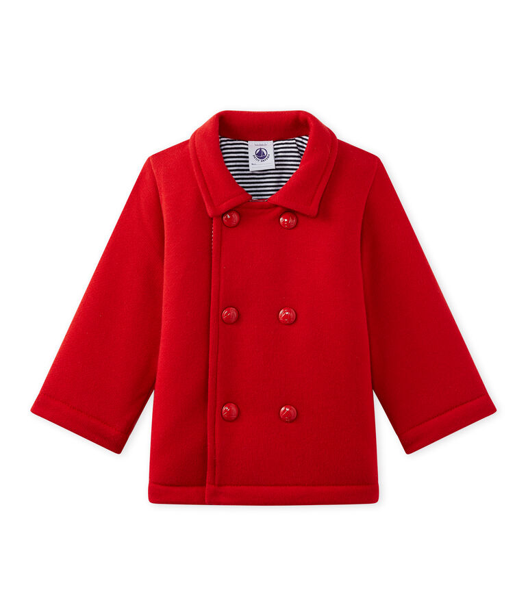 Unisex-Baby-Cabanjacke aus Molton rot