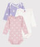 Set langärmeliger Baby-Bodys aus Baumwolle mit Herzmotiv variante 1