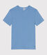 Damen-T-Shirt L’ICONIQUE aus einfarbiger Baumwolle mit Pikotkante