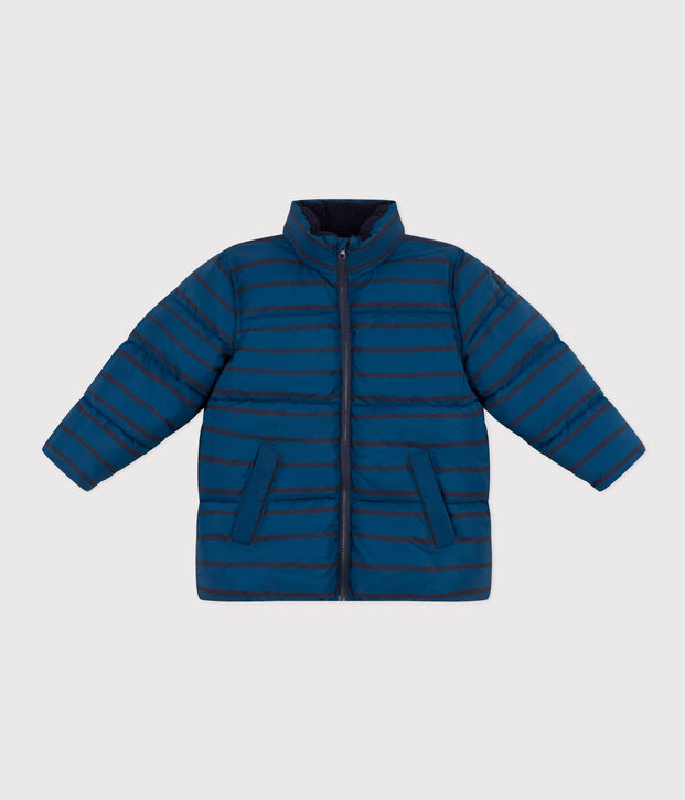 Winterjacke mit ausziehbarer Kapuze blau/blau