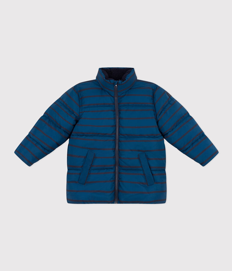 Winterjacke mit ausziehbarer Kapuze blau/blau