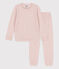 Kinderpyjama aus Frottee rosa SALINE
