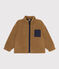 Jacke aus recyceltem Sherpa für Kinder Mädchen/Jungen braun BRINDILLE