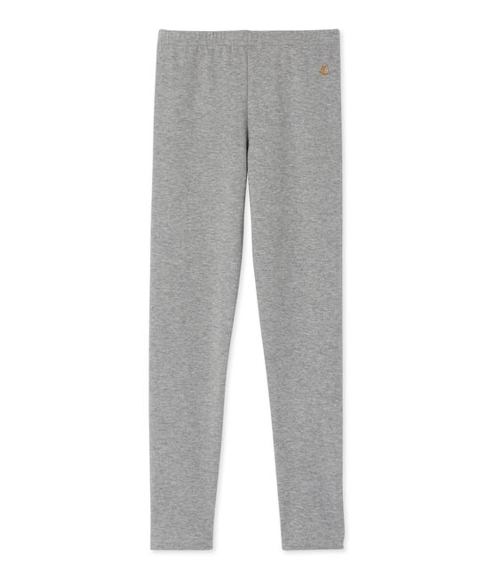 Kinder-Legging Mädchen grau Subway Chine