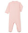 Baby-Strampler aus Rippstrick für Mädchen rosa CHARME/weiss MARSHMALLOW