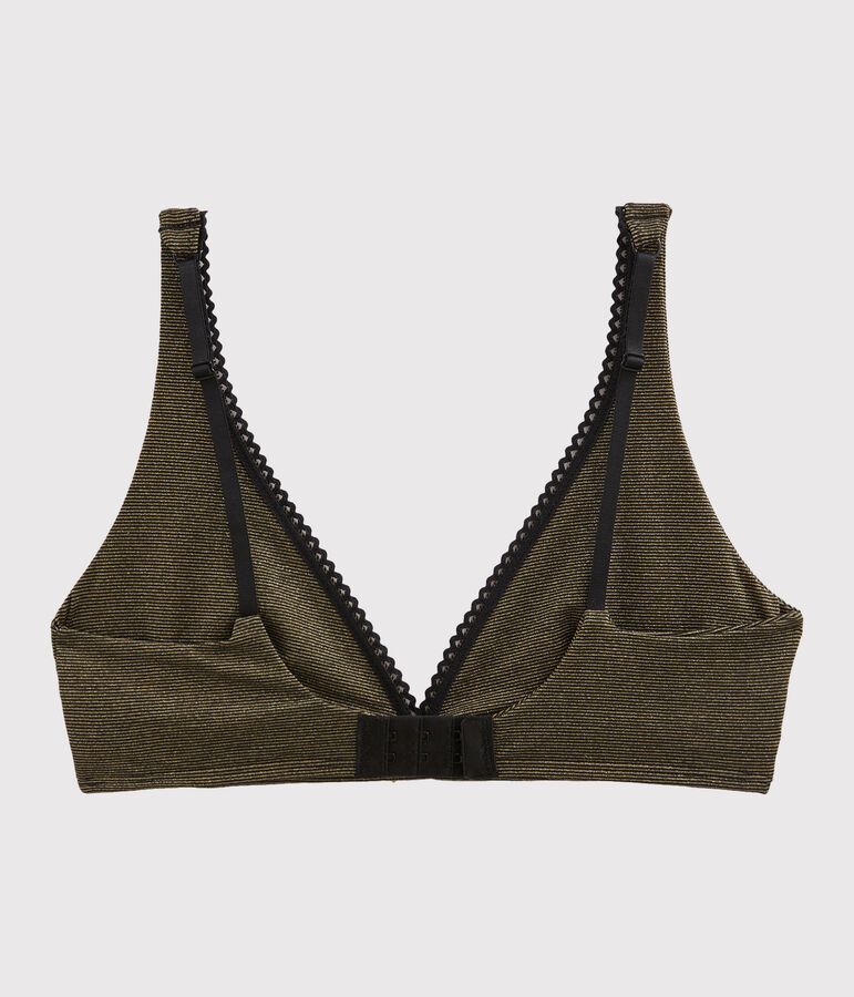 Triangel-BH f&uuml;r Damen schwarz/gelb