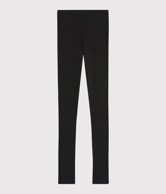 Legging Dames van wol en katoen schwarz NOIR
