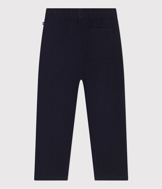 Kinderhose aus gestreiftem Baumwoll-Kattun Kinder/Jungen blau SMOKING