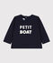 Langärmeliges Baby-T-Shirt aus Jersey blau SMOKING