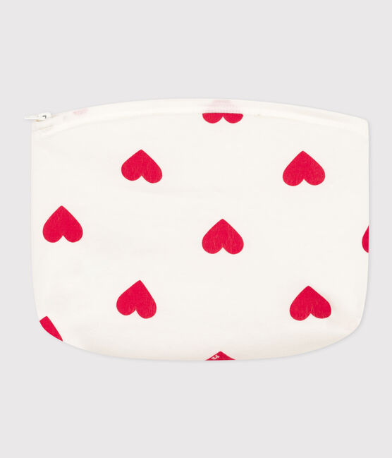 Täschchen mit Herzmotiv weiss MARSHMALLOW/rot TERKUIT