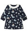 Langärmeliges bedrucktes Kleid für Baby Mädchen blau SMOKING/weiss MULTICO CN