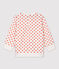 Baby-Sweatshirt aus Molton. weiss MARSHMALLOW/ CAROTTE