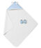 Unisex Baby Badetuch + Schuhe in der Geschenkbox blau FRAICHEUR/weiss MULTICO
