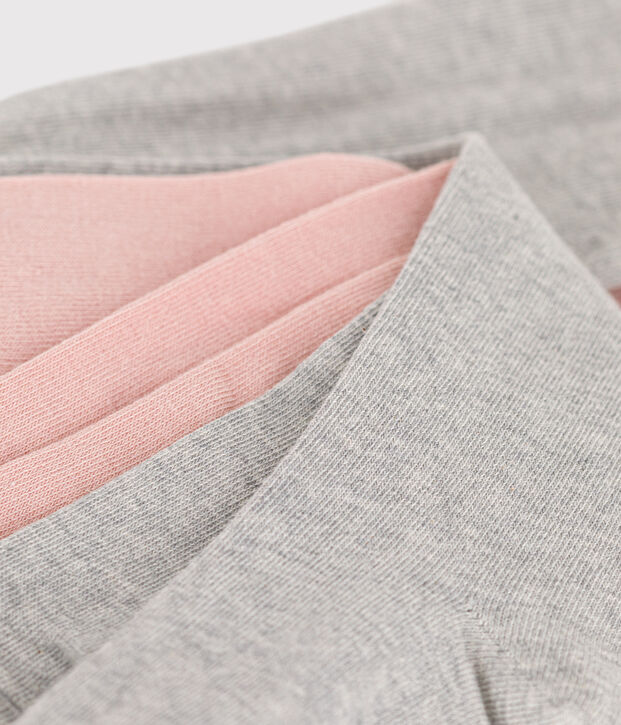 2er-Set Kinder-Strumpfhosen aus Baumwolljersey vielfarbig