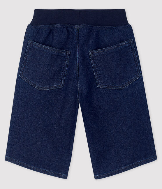 Kinder-Bermudas aus Denim für Jungen blau DENIM BLEU FONCE